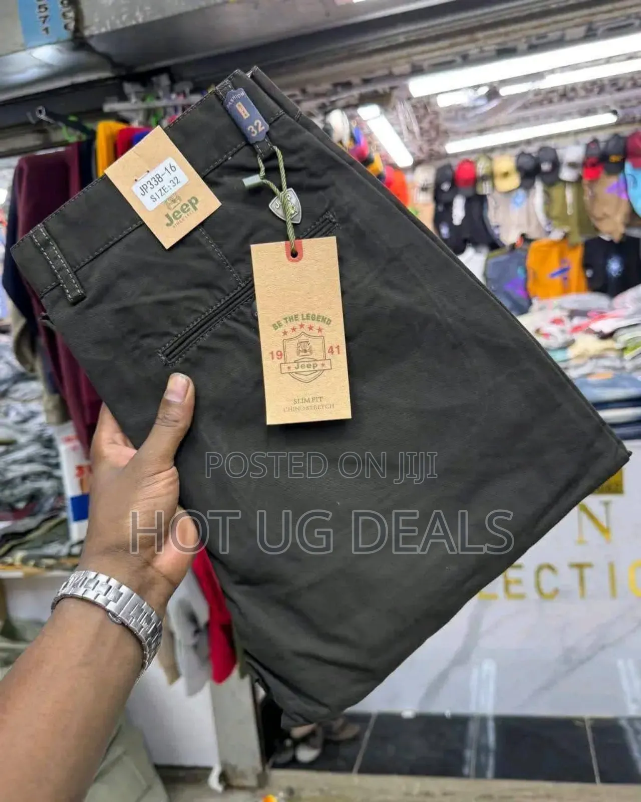 Men's Non-fading Formal Khaki Casual Trouser