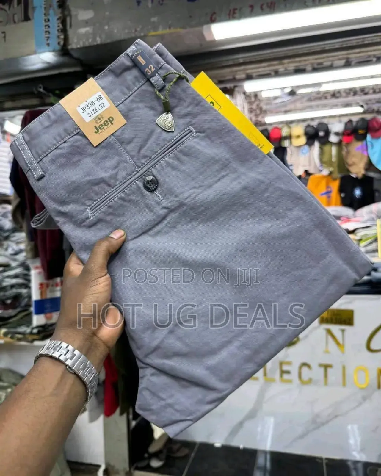 Men's Non-fading Formal Khaki Casual Trouser