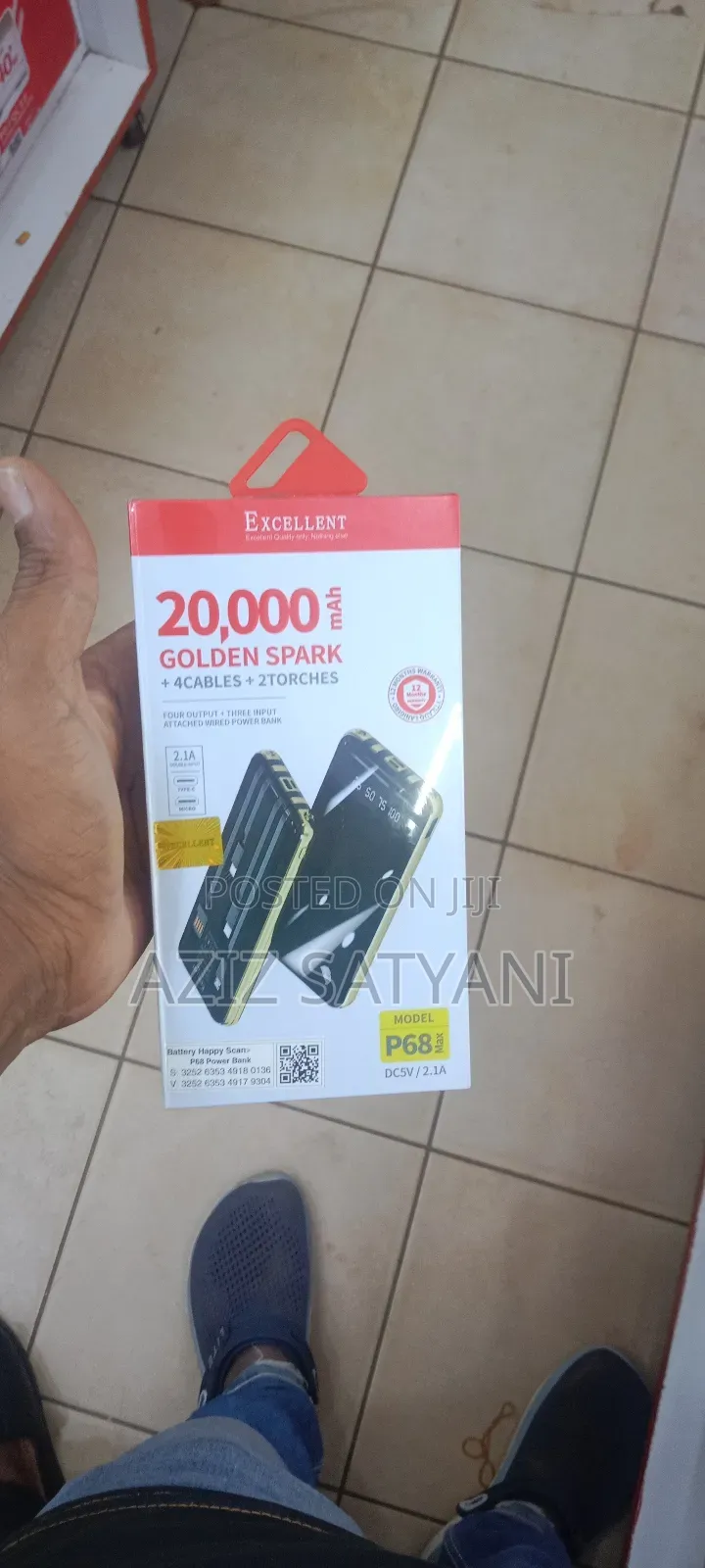 Original Excellent Power Bank 20,000mah Genuine