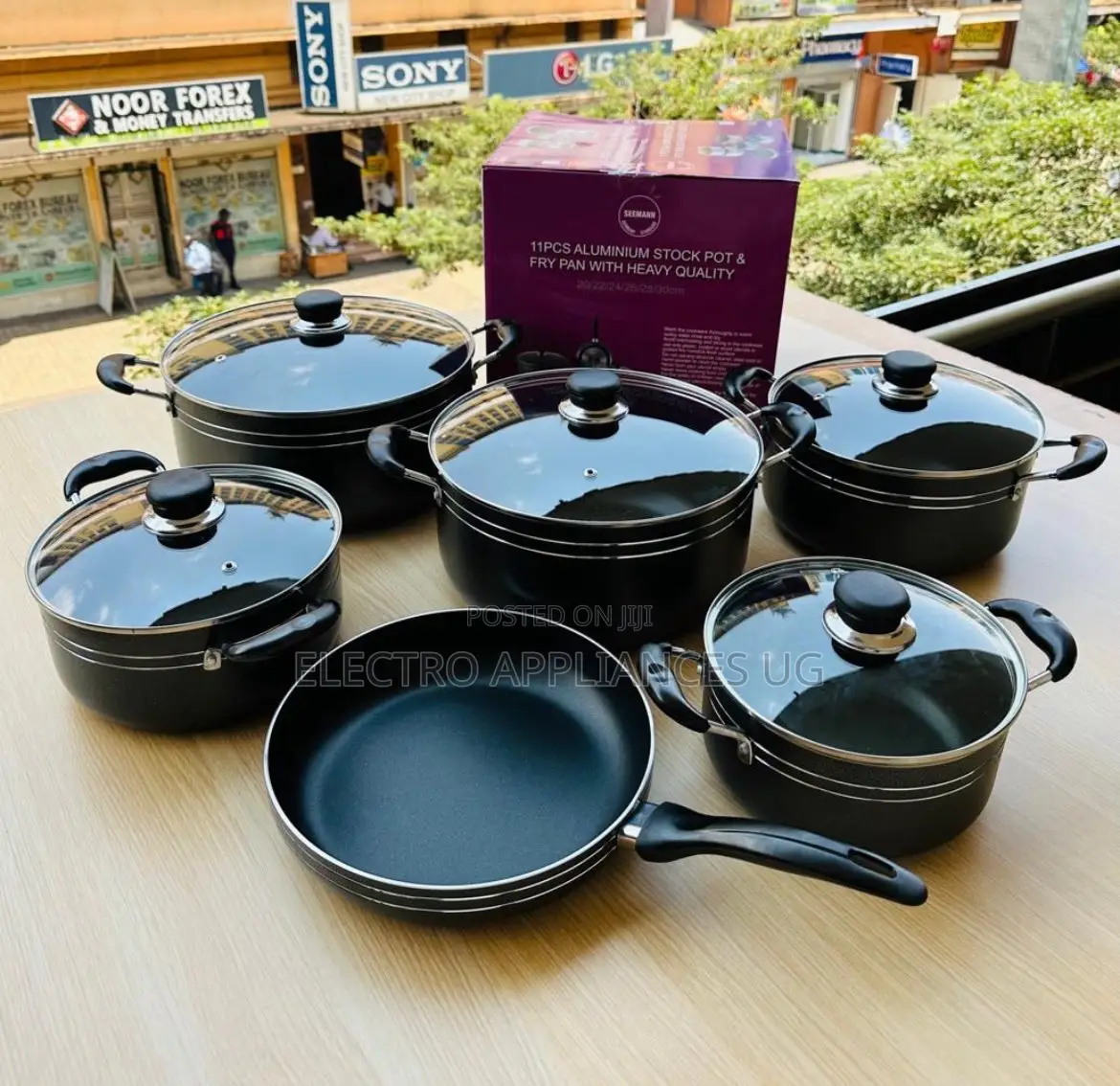 Alminium Non-Sticky Cookware (11 Pieces)