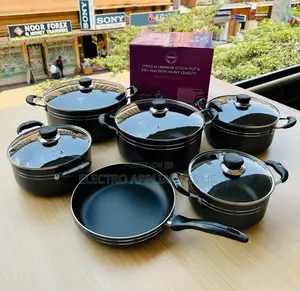 Alminium Non-Sticky Cookware (11 Pieces)