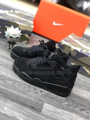 Genuine Jordan 4 Black Sneakers