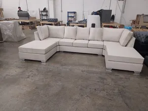 U Shaped 9 Seaters/ Fibre Pillows Sofa Set