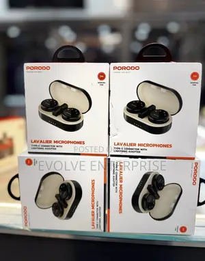 Porodo Lavalier Microphone Type-C Connector Lightning