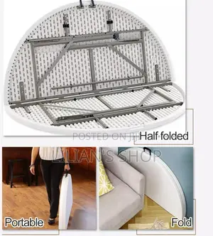 Round, Portable Picnic Table Camping Table