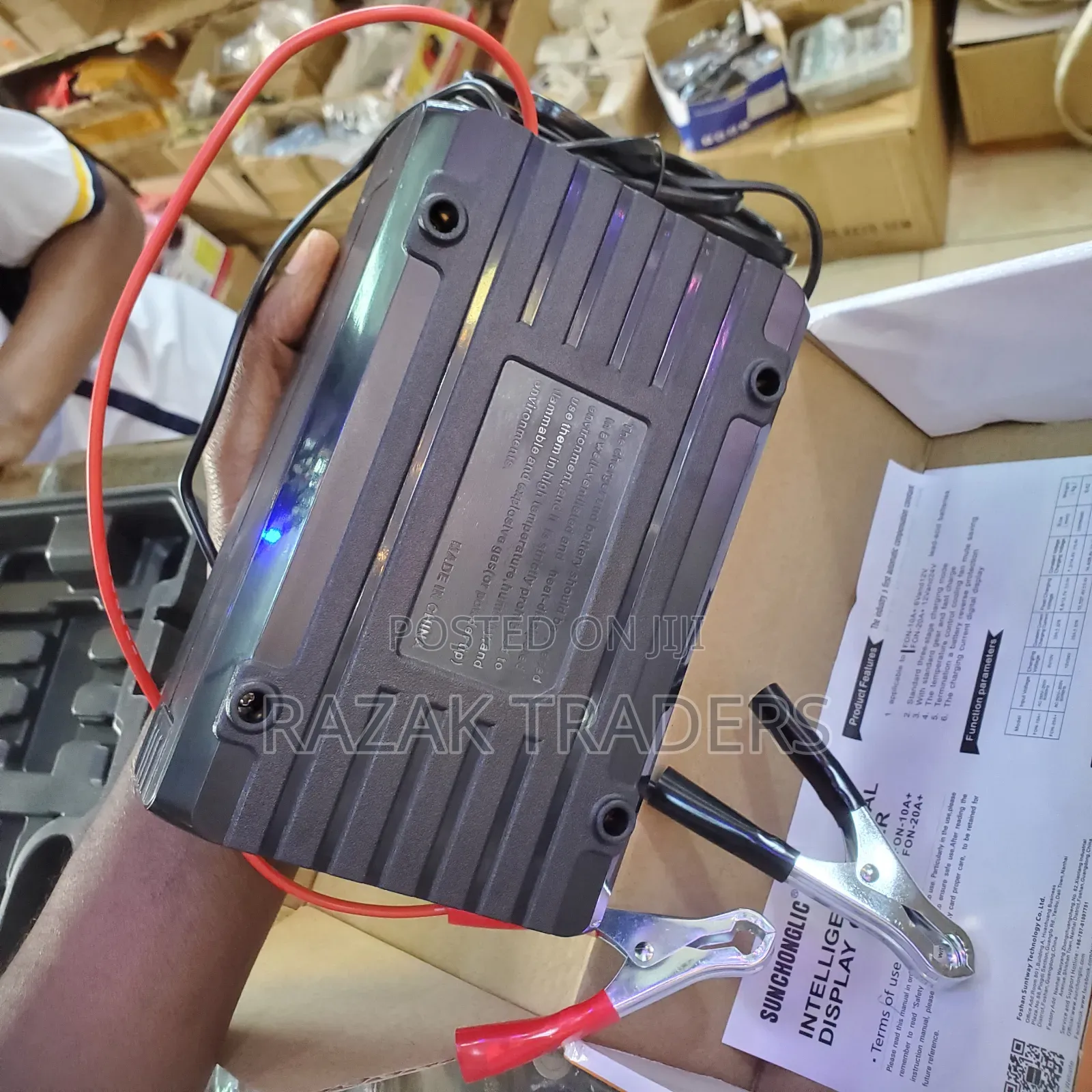 Intelligent Digital Display Charger -20a+ Dc 12v/24v Ac220v