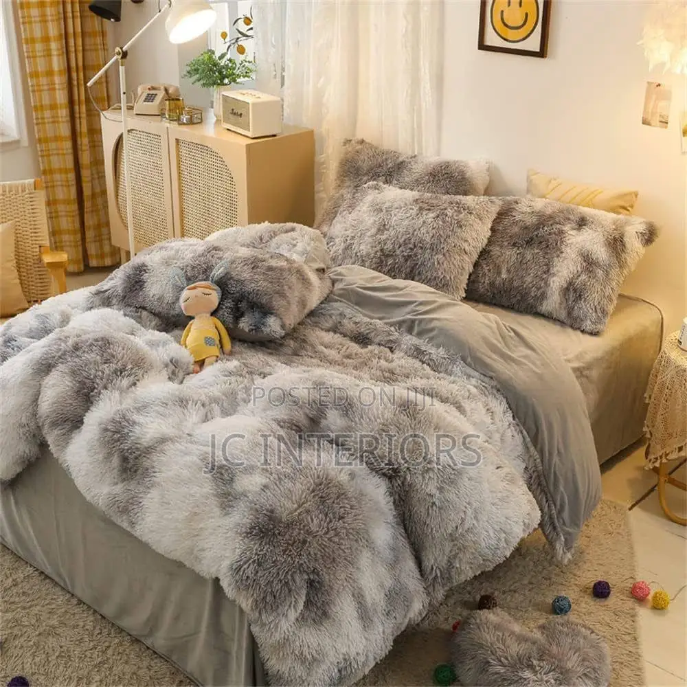 Patched Grey 6 Piece Fluffy Duvets (6*6)