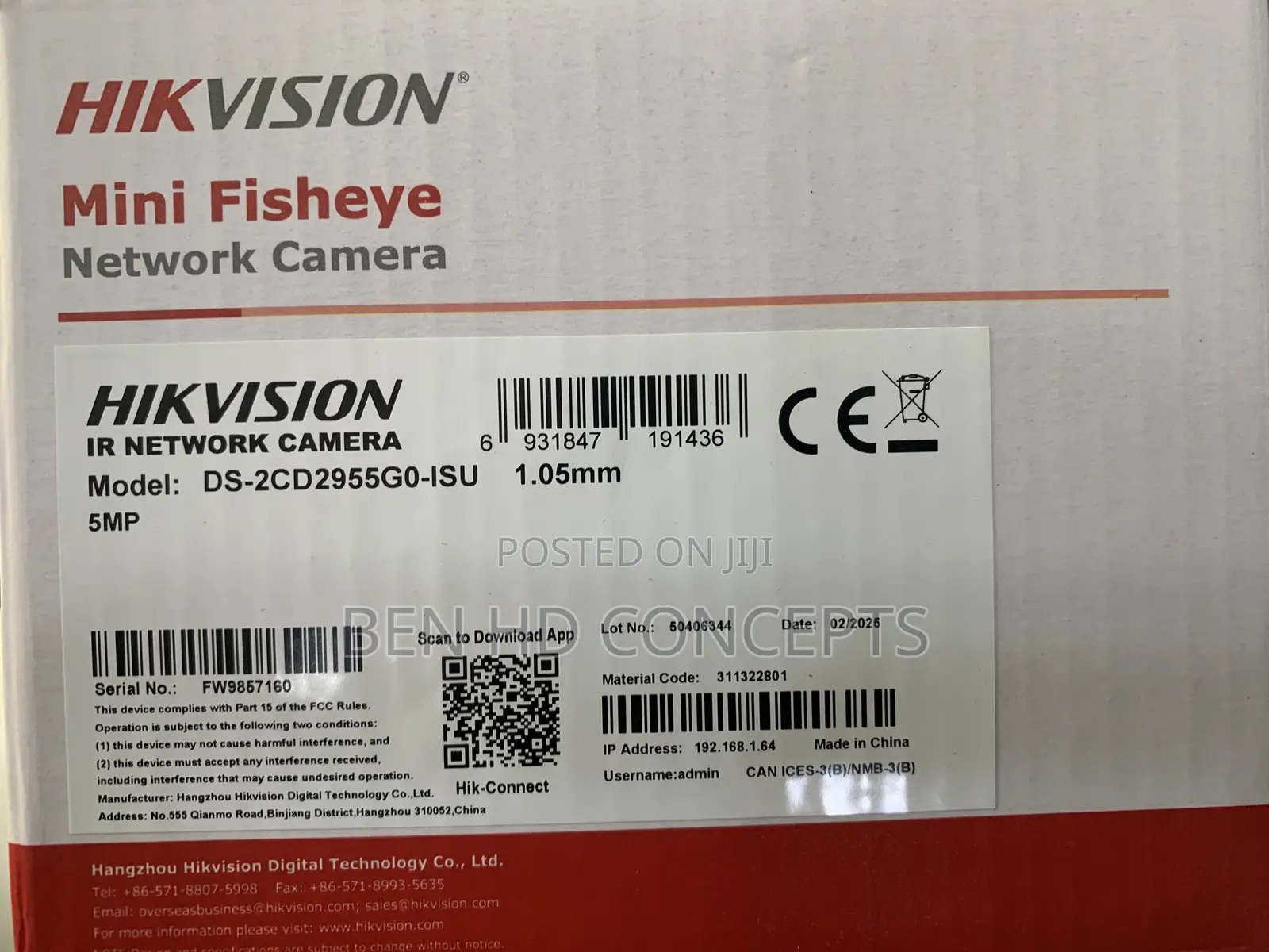 Hikvision Ip Fish Eye Camera