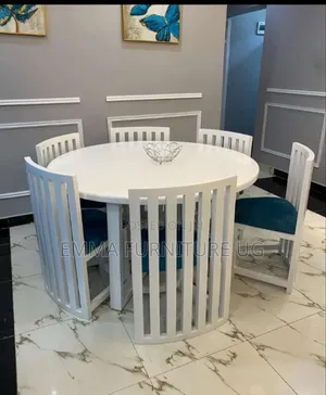 Photo - 6 Seats Nest Dining Set in White Pp