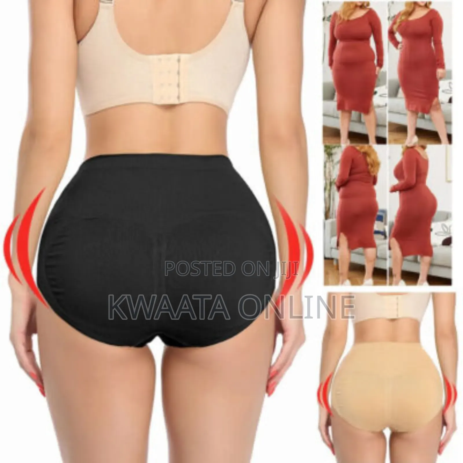 Women Padded Bum Enhancer Knickers Hip Body Shaper Butt Lift