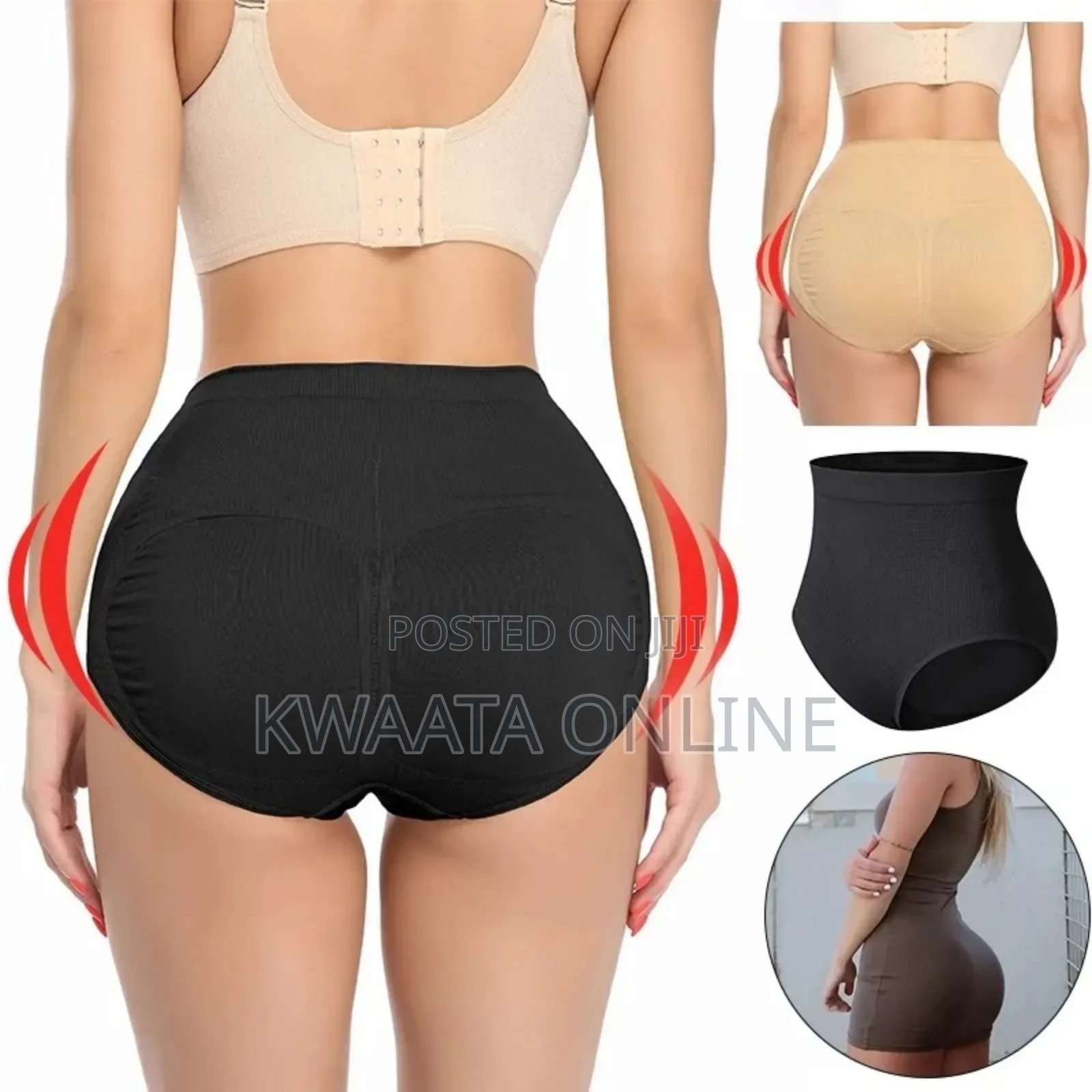 Women Padded Bum Enhancer Knickers Hip Body Shaper Butt Lift