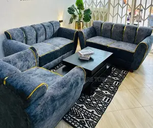 Photo - 5 Seater Backrest Sofa With a Center Table Packag