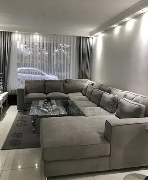 Photo - 10 Seater Gray Master Sofa Fabric