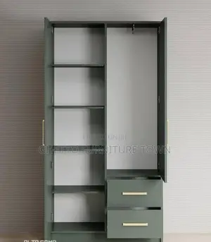 Photo - Portable Wardrobe in Army Green
