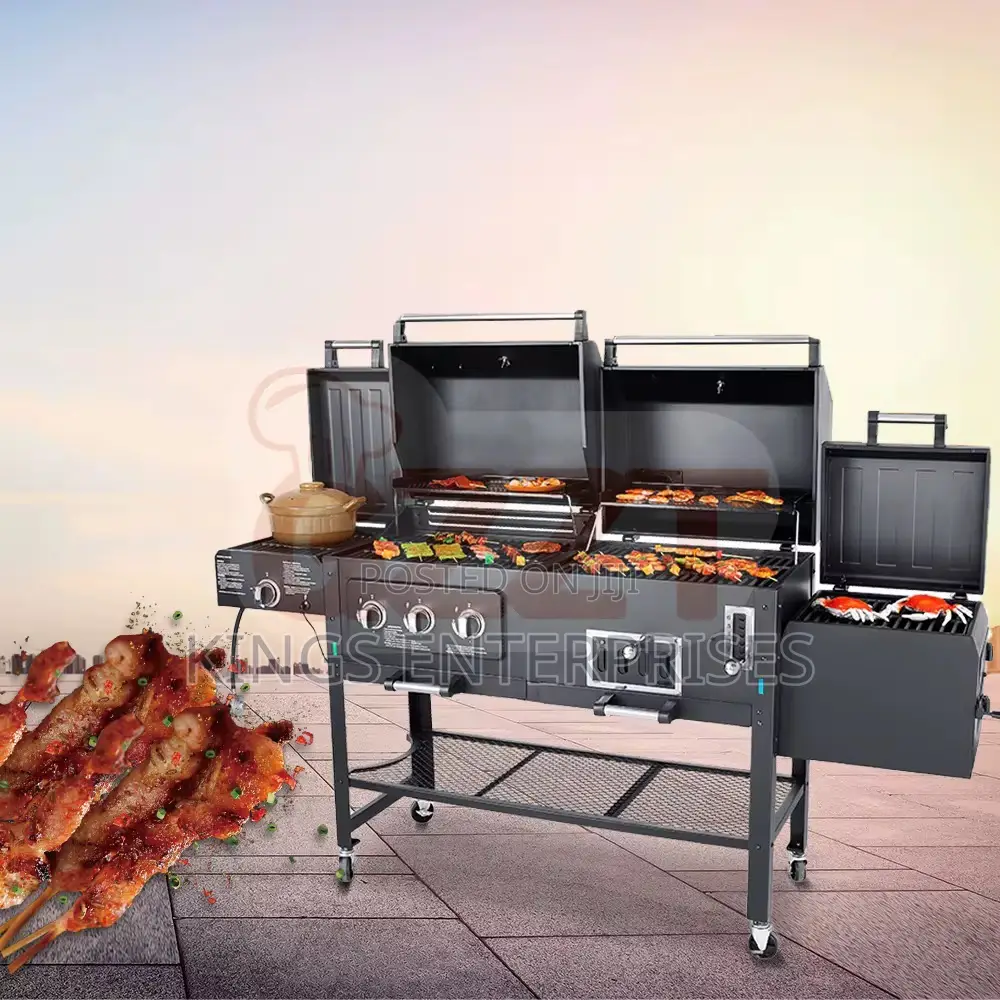 2 in 1 Big Courtyard BBQ Grill