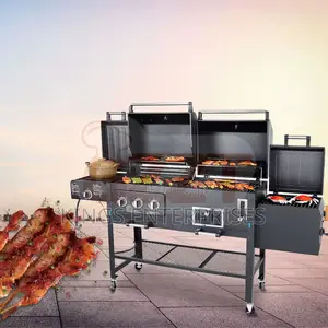 2 in 1 Big Courtyard BBQ Grill