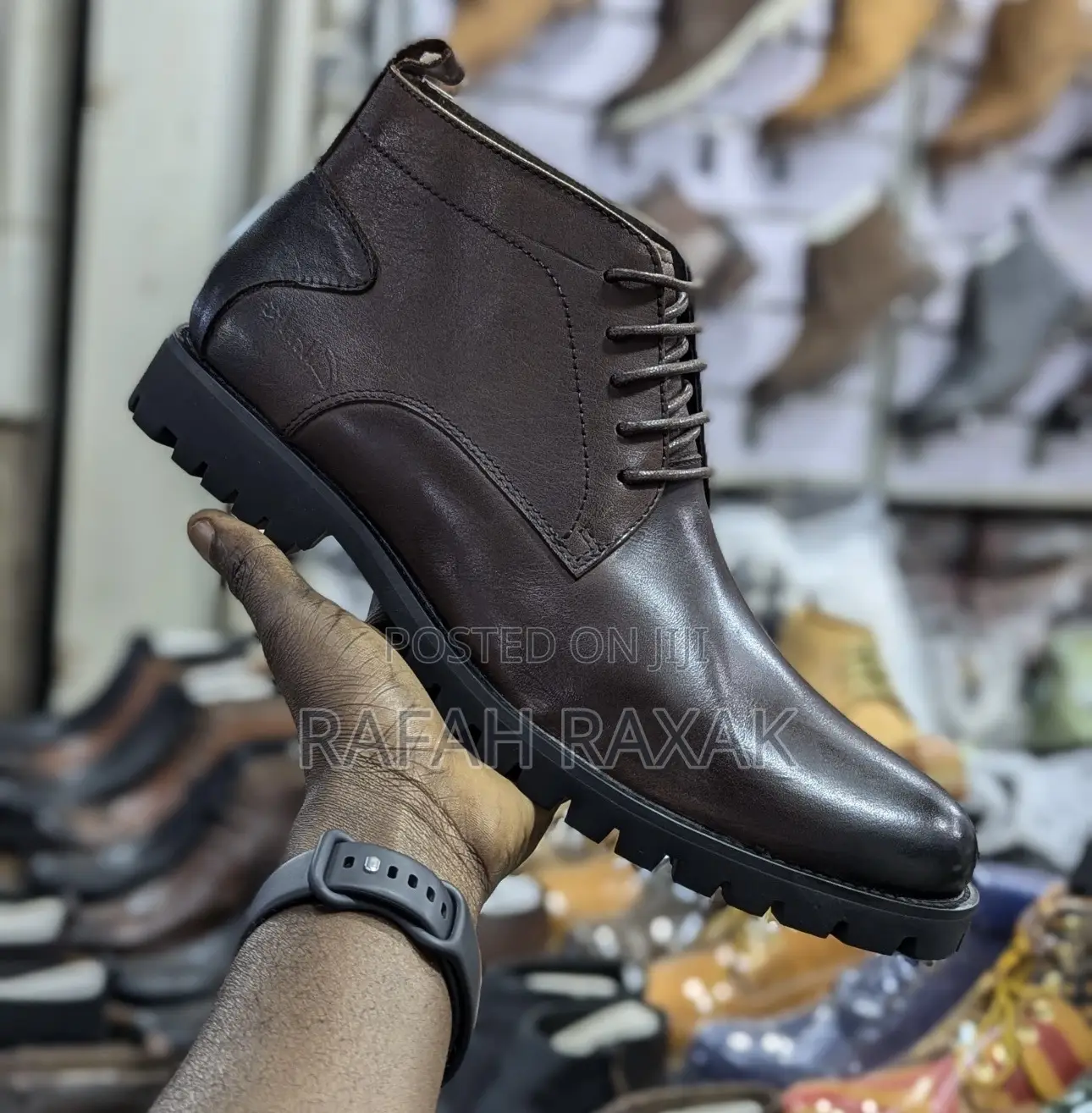 Original Dark Tan Clarks Office Gentle Leather Boots