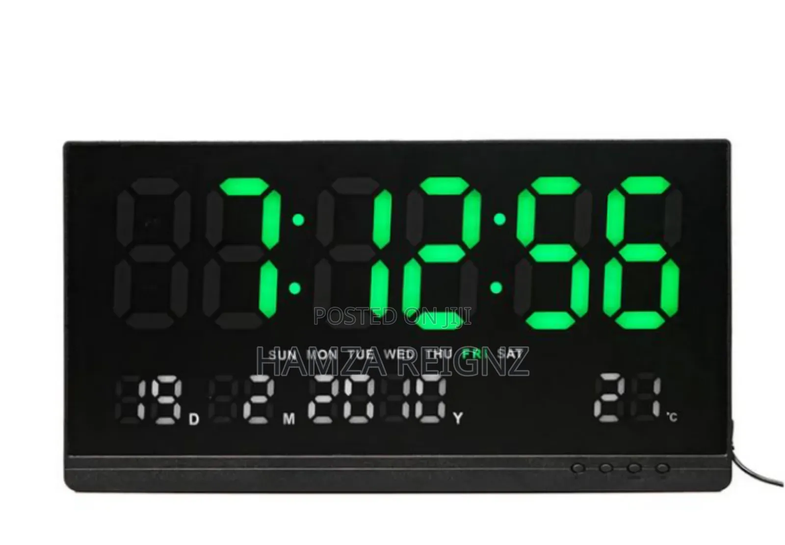 Led Digital Clock With Temperature Date Week Display