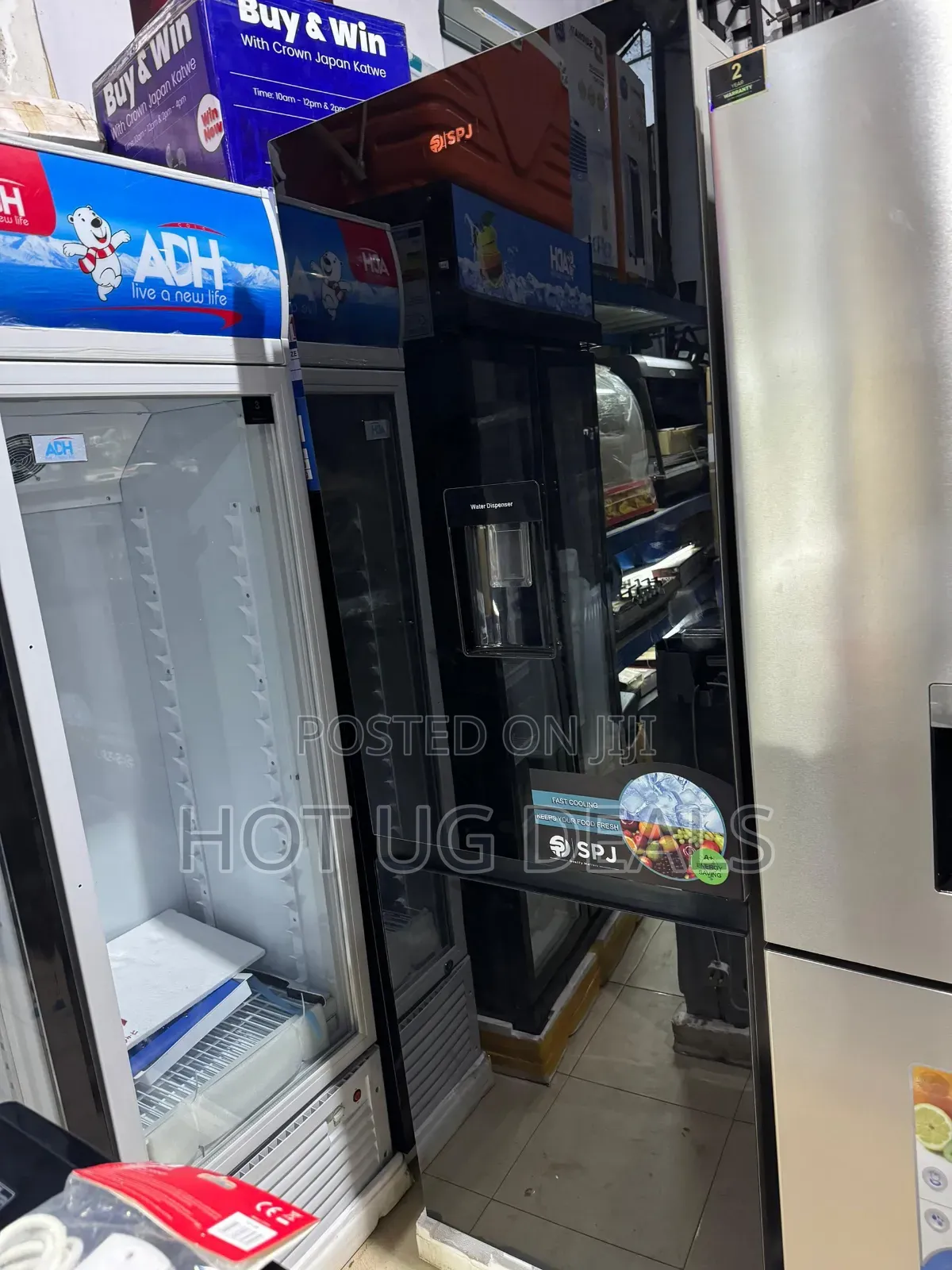 Spj 429l 2-door Bottom Freezer Refrigerator With Dispenser