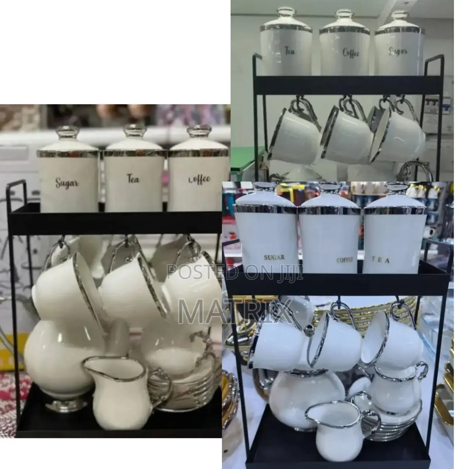 19 Pieces Ceramic Coffee Tea Pot Set