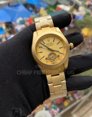 Gold Color Original Automatic Rolex Watch Gold