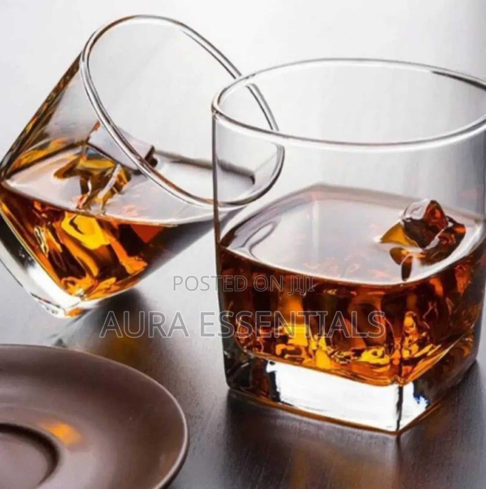 12pcs Square Shaped Whisky Glasses