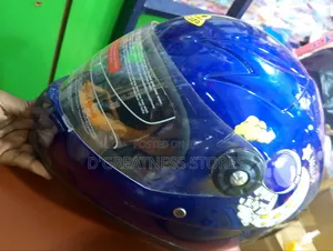 Blue Kids Head Helmet