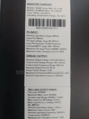 Inverter Hybrid 10.2kw/ 10200w