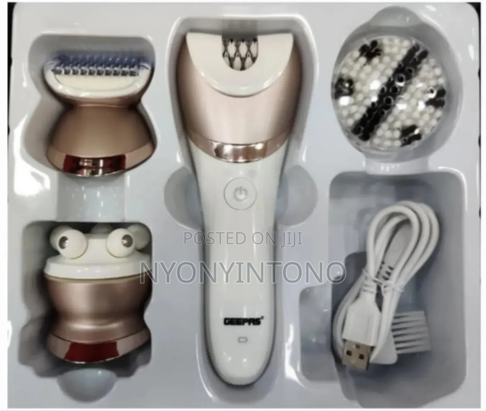 Geepas 4-in-1 Rechargeable Epilator, Shaver,Grooming Kit