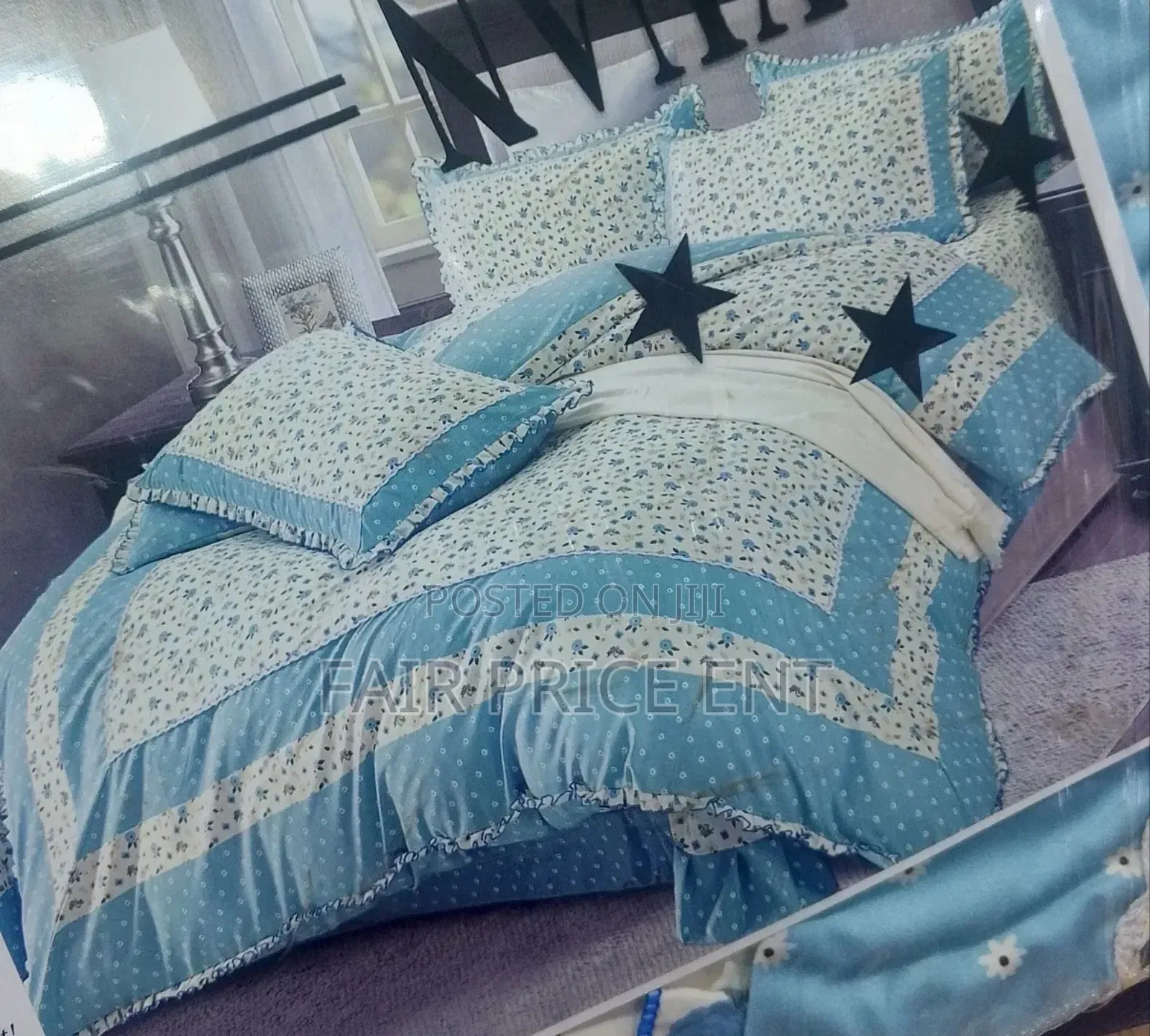 Cotton Duvet Cover Insert.6*6( Blue)