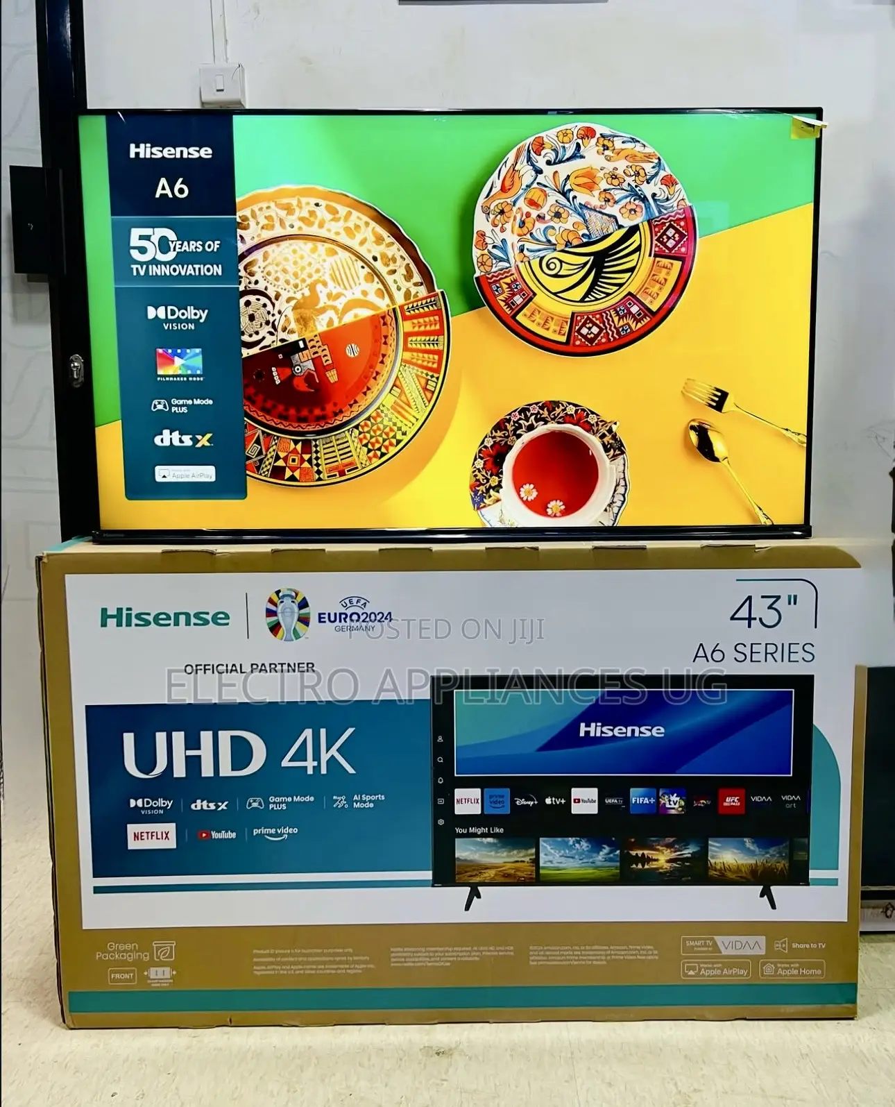 Hisense 43-Inch Class A6 Series Uhd Smart Tv