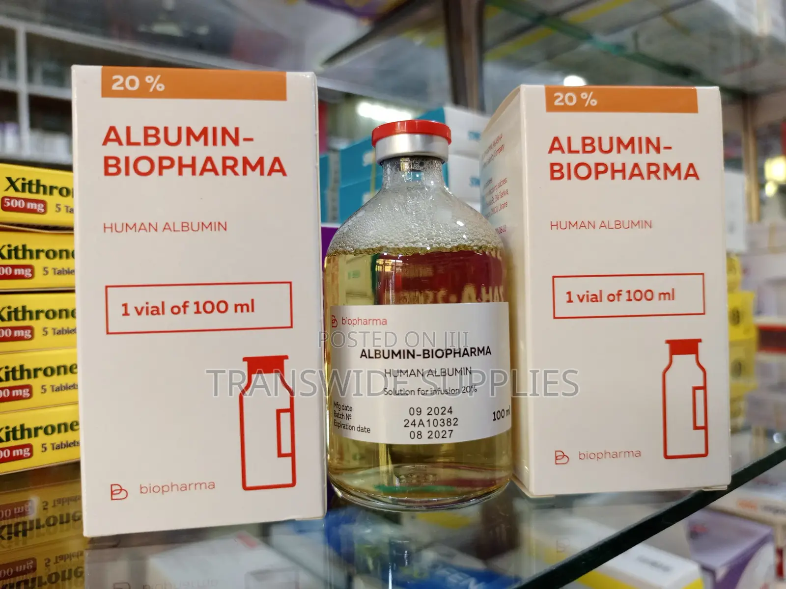 Albumin 20% 100mls - Biopharma Ukraine Brand