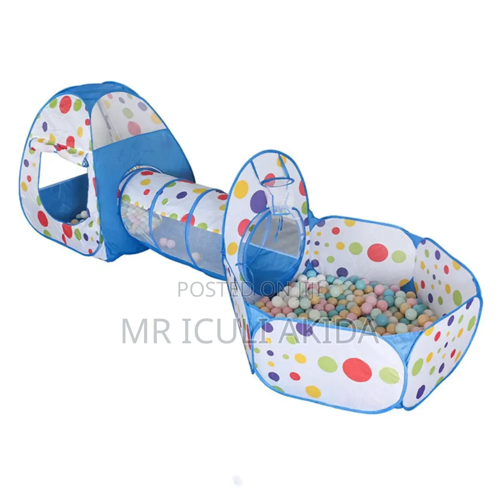 3pcs Kids/Toddler Playing Toy Tents With Tunnel