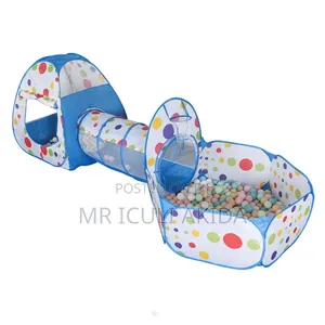 3pcs Kids/Toddler Playing Toy Tents With Tunnel