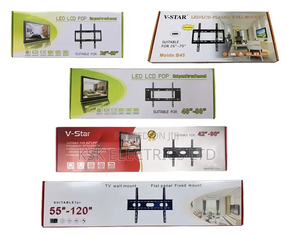 Wall Tv Mounts Bracket Mobile Tv Stand(”42 -120”) (“42-80”)