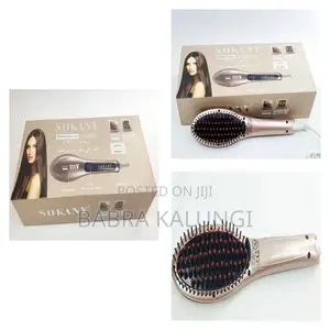 Sokany Professional LCD Vibration Hair Straightener Brush