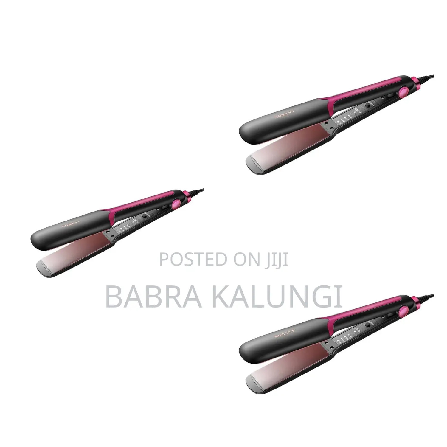 Sokany Professional Hair Straightening Iron-Black