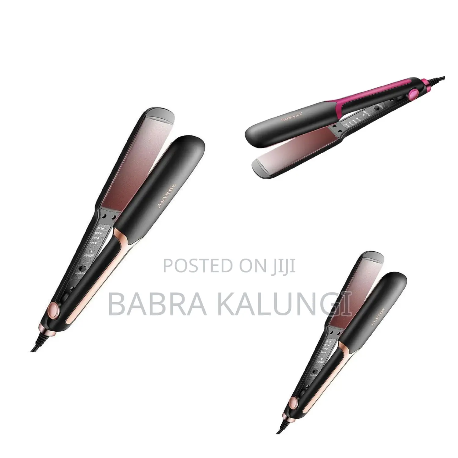 Sokany Professional Hair Straightening Iron-Black