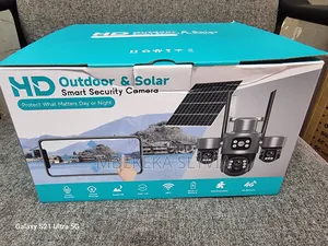 Solar Camera 4g 8mp 3lens All Move 360-Degrees Free Memory