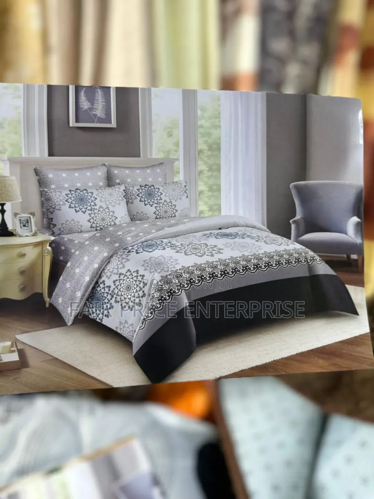6x6 4pcs Duvet Set With 1 Bedsheet and 2 Pillow Cases