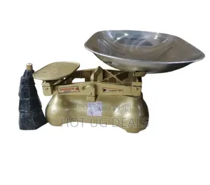 Mechanical Balance Weighing Scale, 6 Stones - Gold