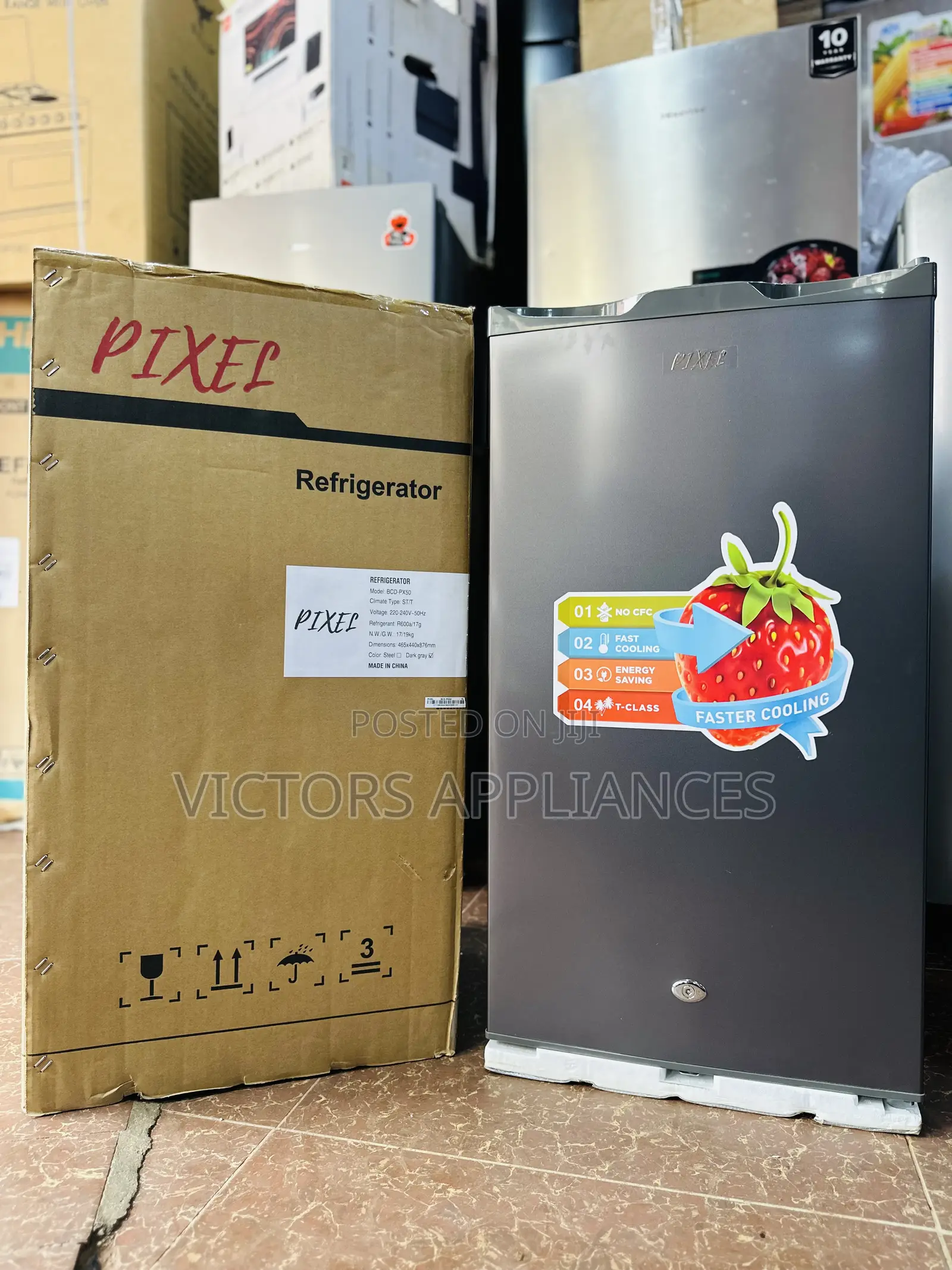 Pixel Single Door Fridge 120l