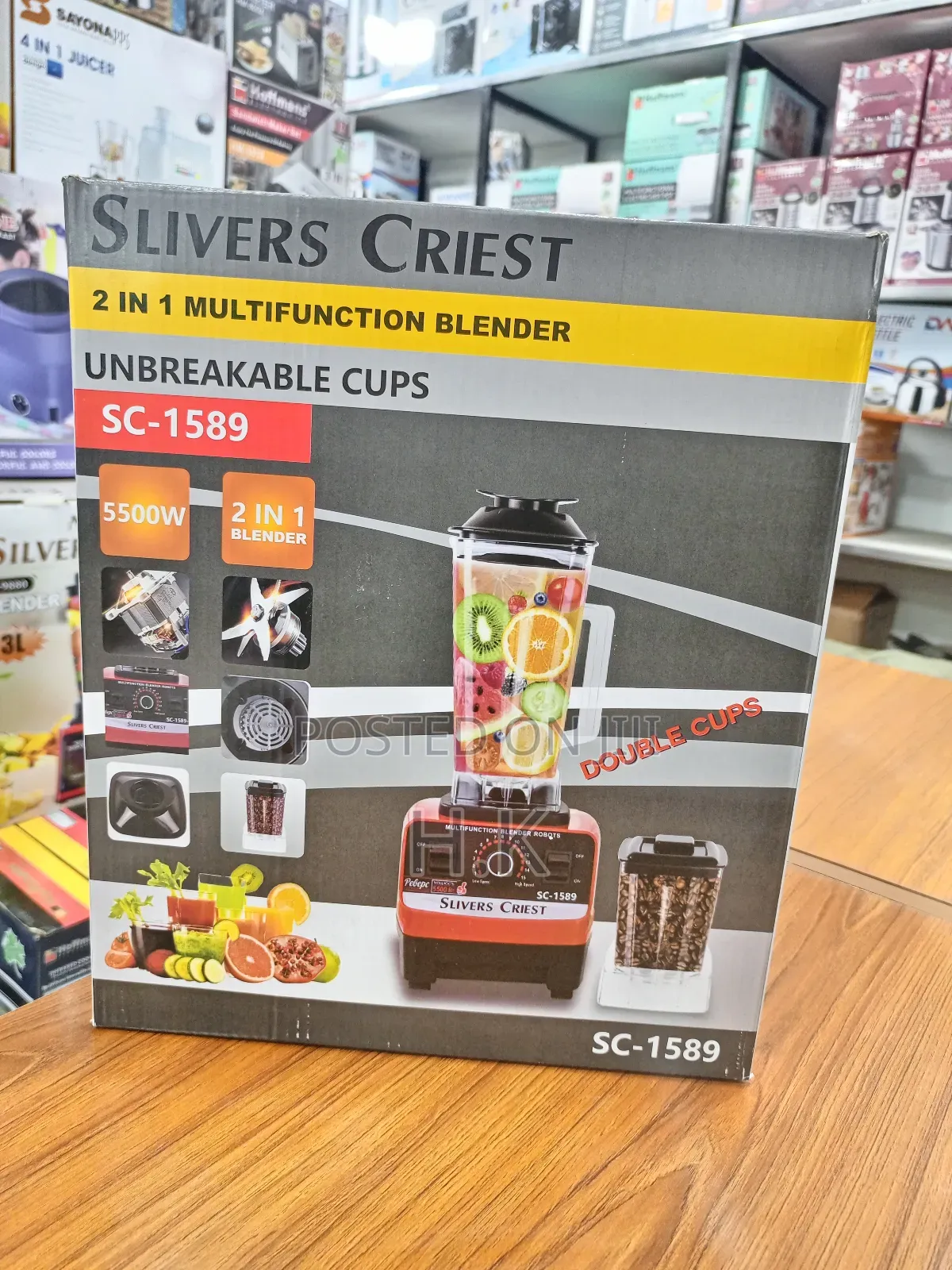 Slivers Criest 2 in 1 Multifunction Blender