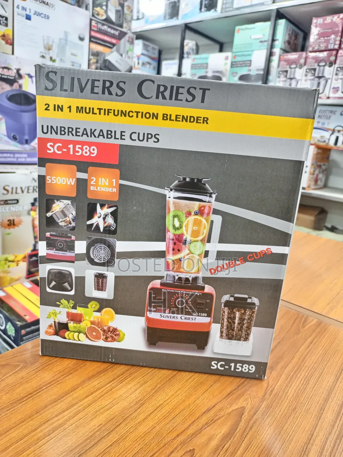 Slivers Criest 2 in 1 Multifunction Blender