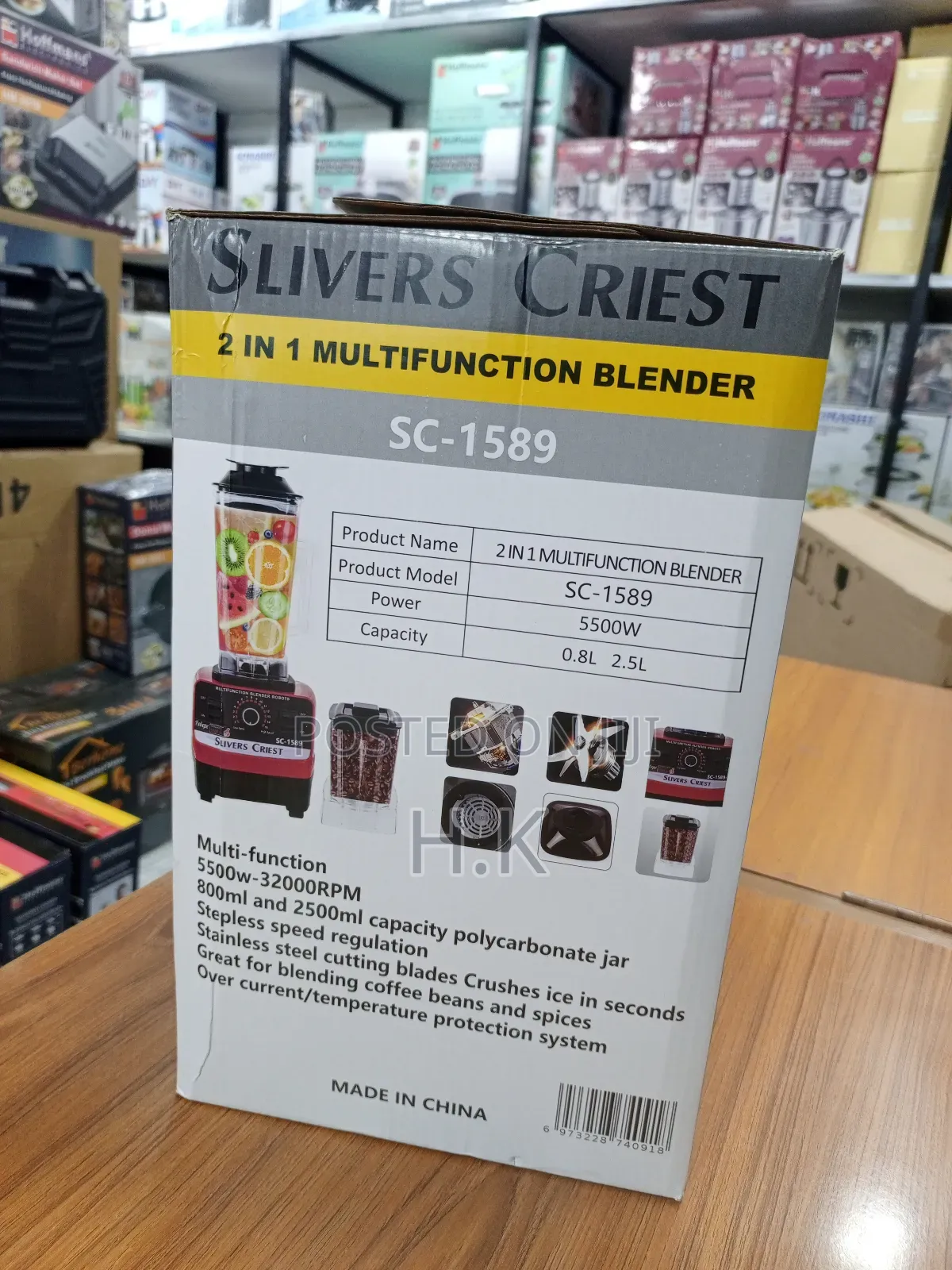 Slivers Criest 2 in 1 Multifunction Blender