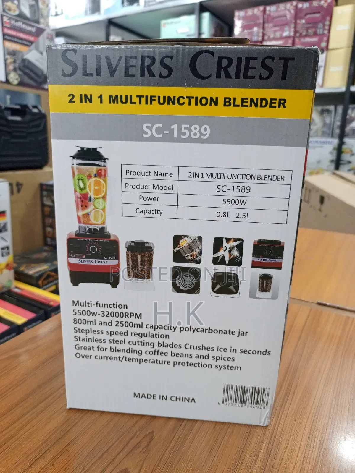 Slivers Criest 2 in 1 Multifunction Blender
