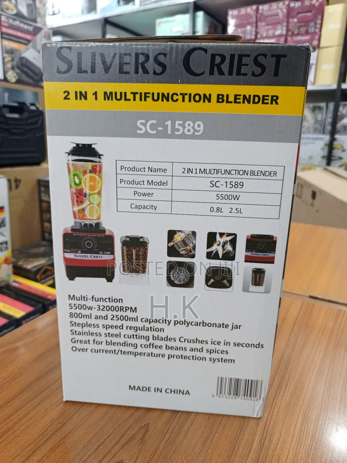 Slivers Criest 2 in 1 Multifunction Blender