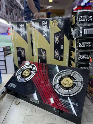Caston Double Burner Gas Stove With a Tempered Glass Top.
