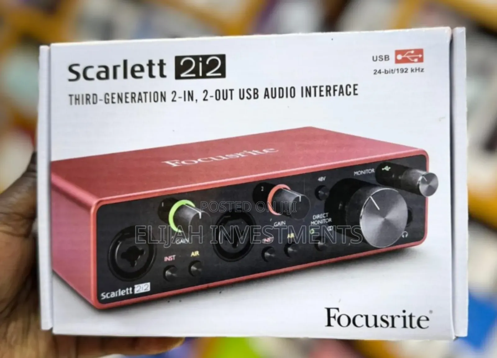 Focusrite Scarlett 2i2 2rd Gen Usb Audio Interface.