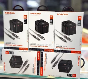 Porodo 25w Universal Travel Multi Port Quick Charger